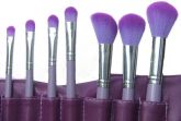 Pincel Roxo Para Maquiagem Kit Com 16 Peças