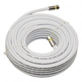 Cabo Coaxial Rg6 20 Metros+conector 60% Cobertura