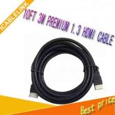 Cabo Premium 1.3 Ouro 10ft Hdmi Para Ps3 Hdtv 1080p 3 Metros